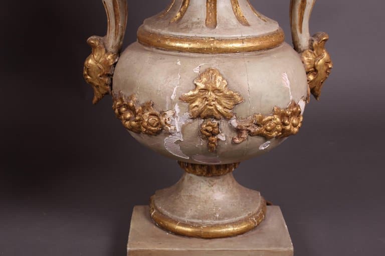 A Pair of Antique Venetian Urn Lamps, Early 19th Century - Image 6