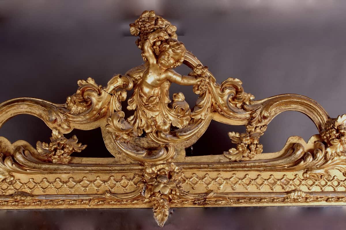 Victorian Giltwood and Composition Wall Mirror by Charles Nosotti, London Circa 1870 - Image 2