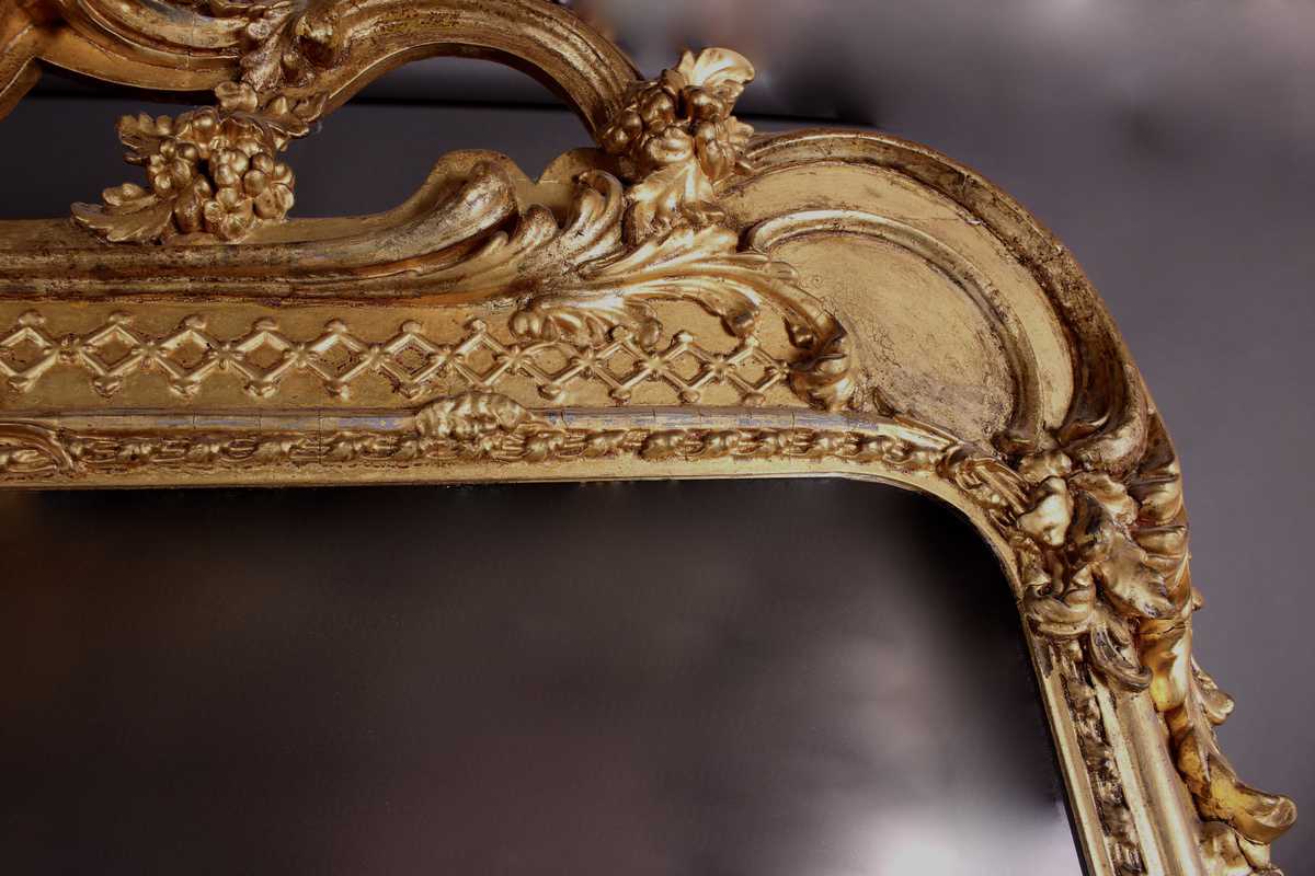 Victorian Giltwood and Composition Wall Mirror by Charles Nosotti, London Circa 1870 - Image 5