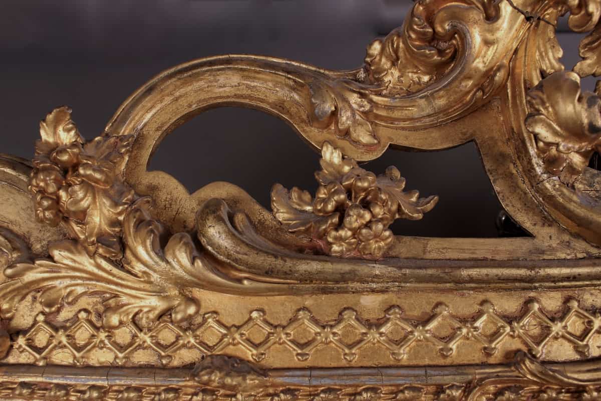 Victorian Giltwood and Composition Wall Mirror by Charles Nosotti, London Circa 1870 - Image 4