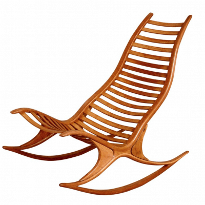 OAK WISHBONE ROCKING CHAIR BY ROBIN WILLIAMS