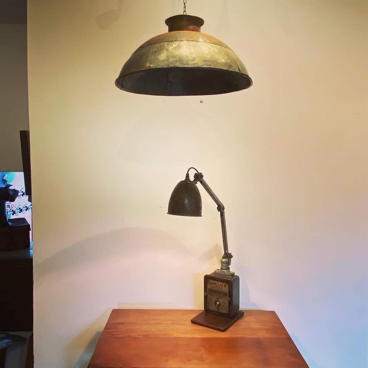 Industrial Midcentury Machinist Lamp - Image 7
