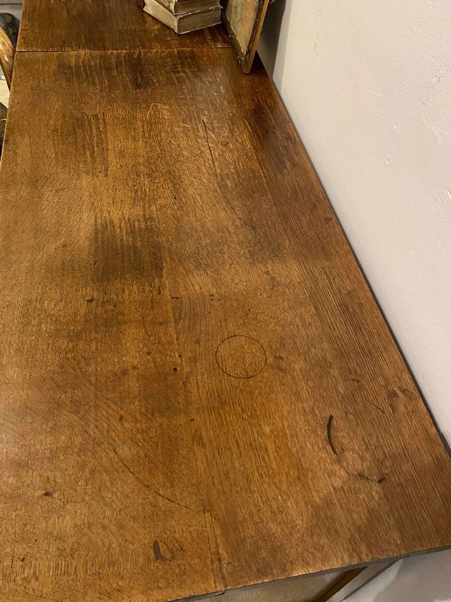 Vintage Oak Drop-Leaf Desk of Small Proportions - Image 8