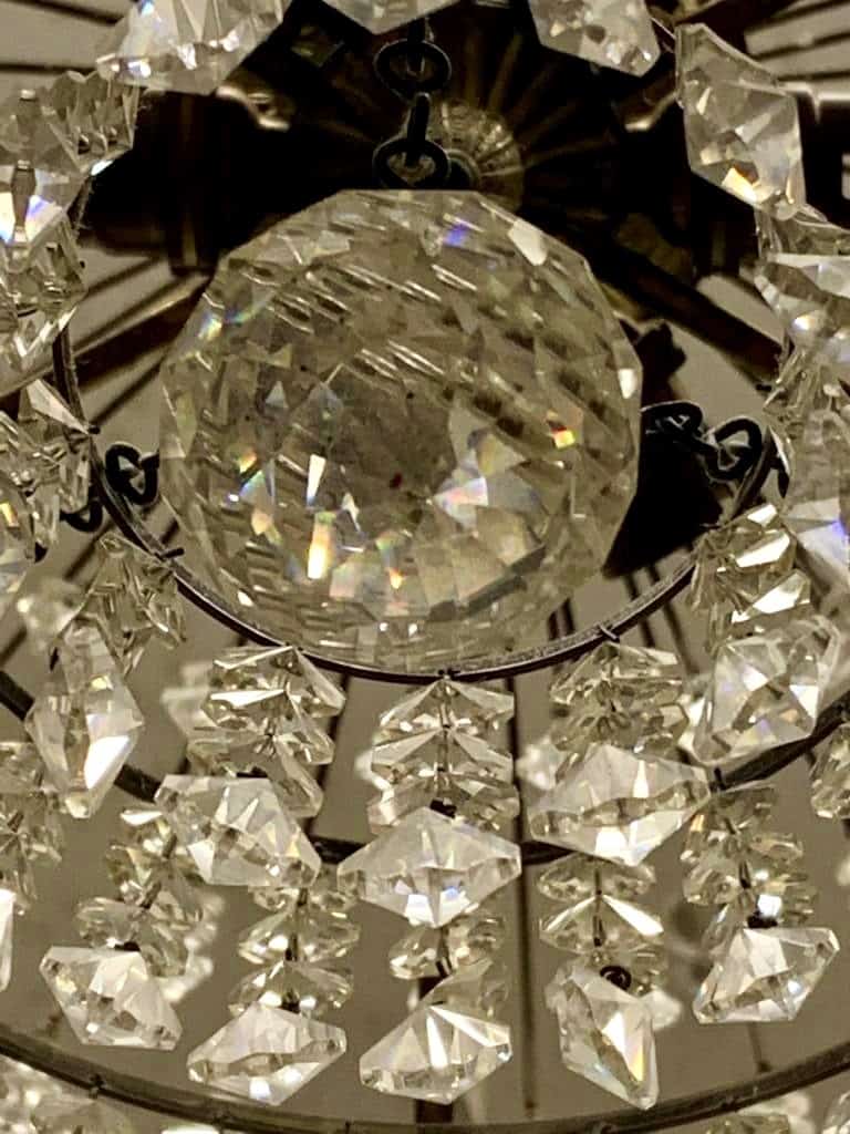 Vintage Crystal Five Tier Chandelier (Eight Available) - Image 7