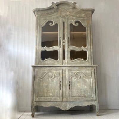 A Patinated Oak Buffet Deux Corps From Normandy Circa 1820