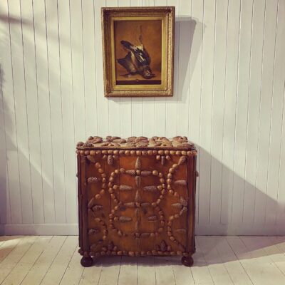 A Black Forest Folk Art Pine Trunk or Chest Circa 1900