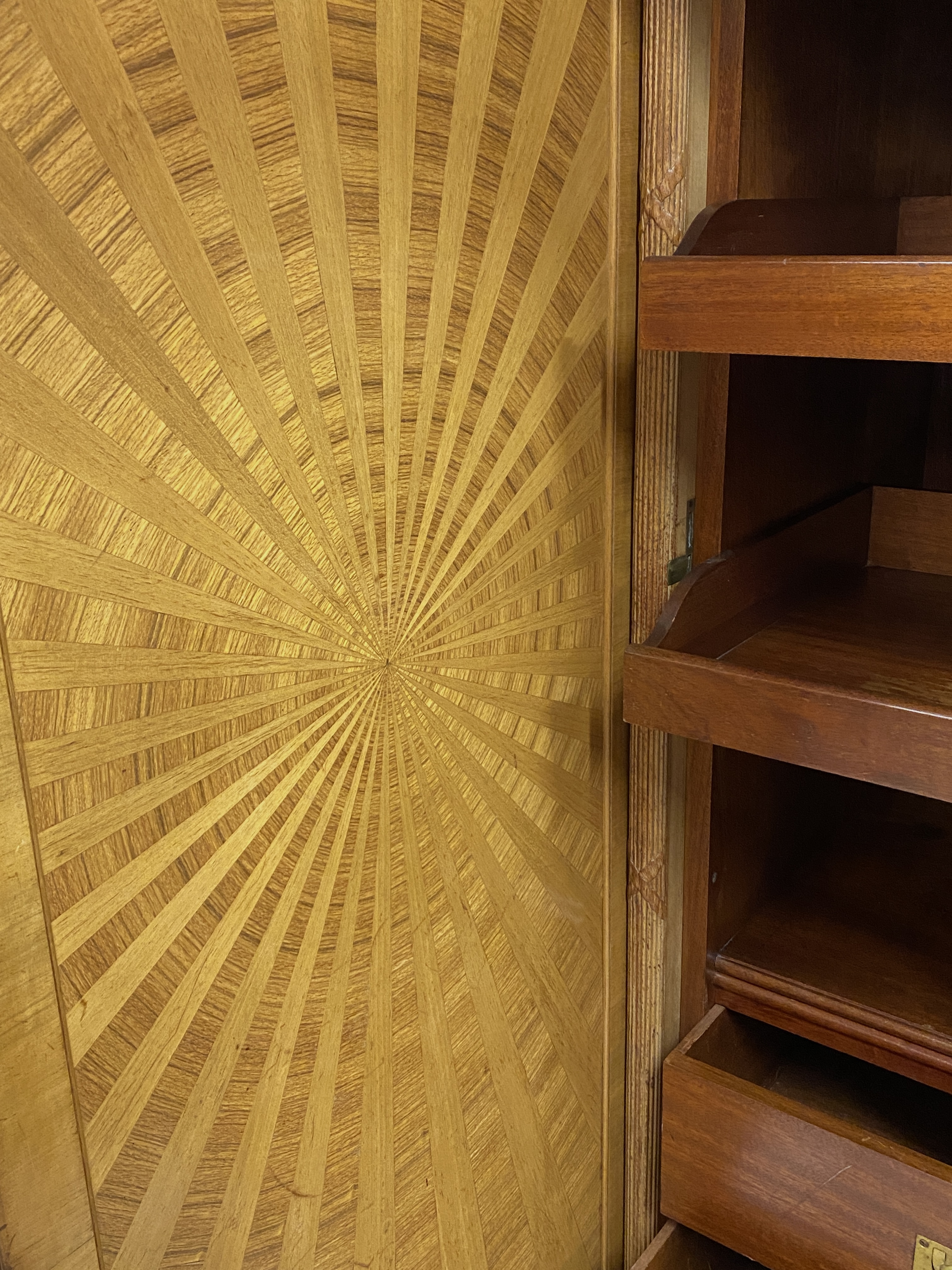 An Edwardian Satinwood Triple Wardrobe Circa 1910 - Image 7