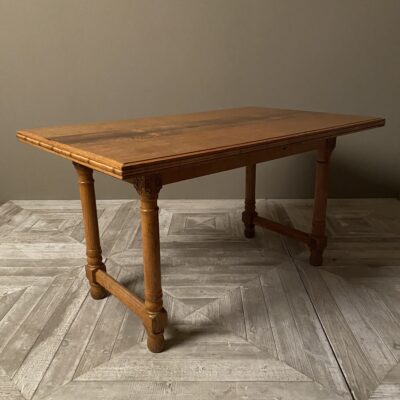 Extending Dining or Kitchen Table With Parquetry Centre by E Gomme 1930s
