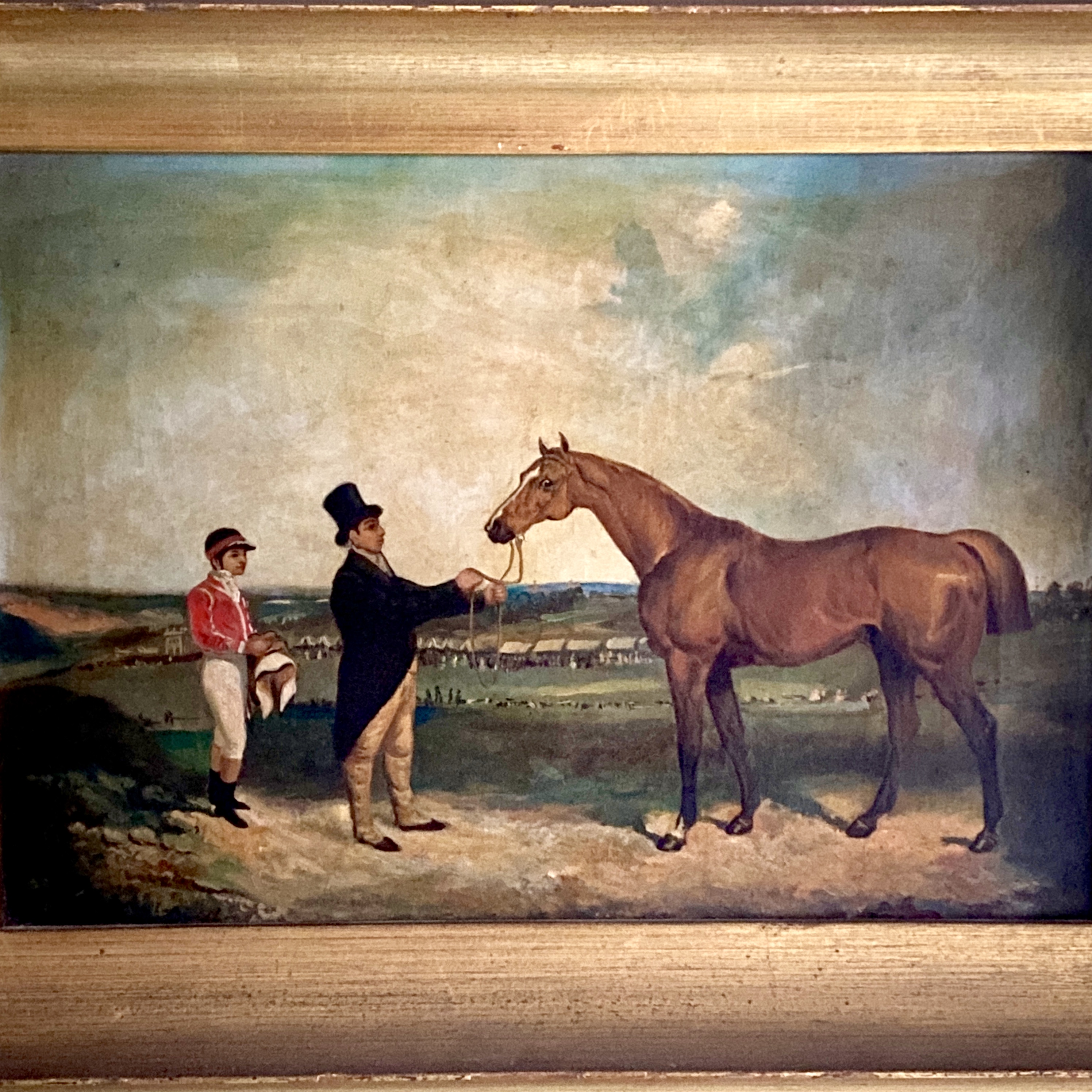 Victorian Equestrian Oil Painting - Image 2