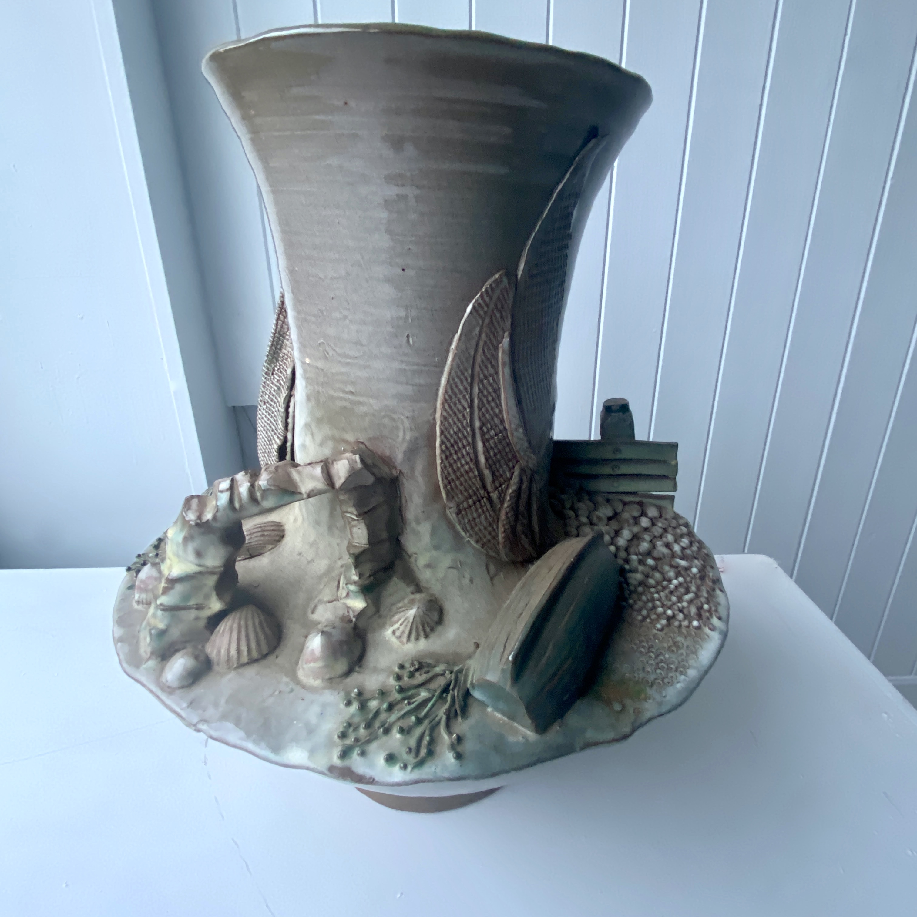 Large Studio Pottery Vase by David Weake - Image 3