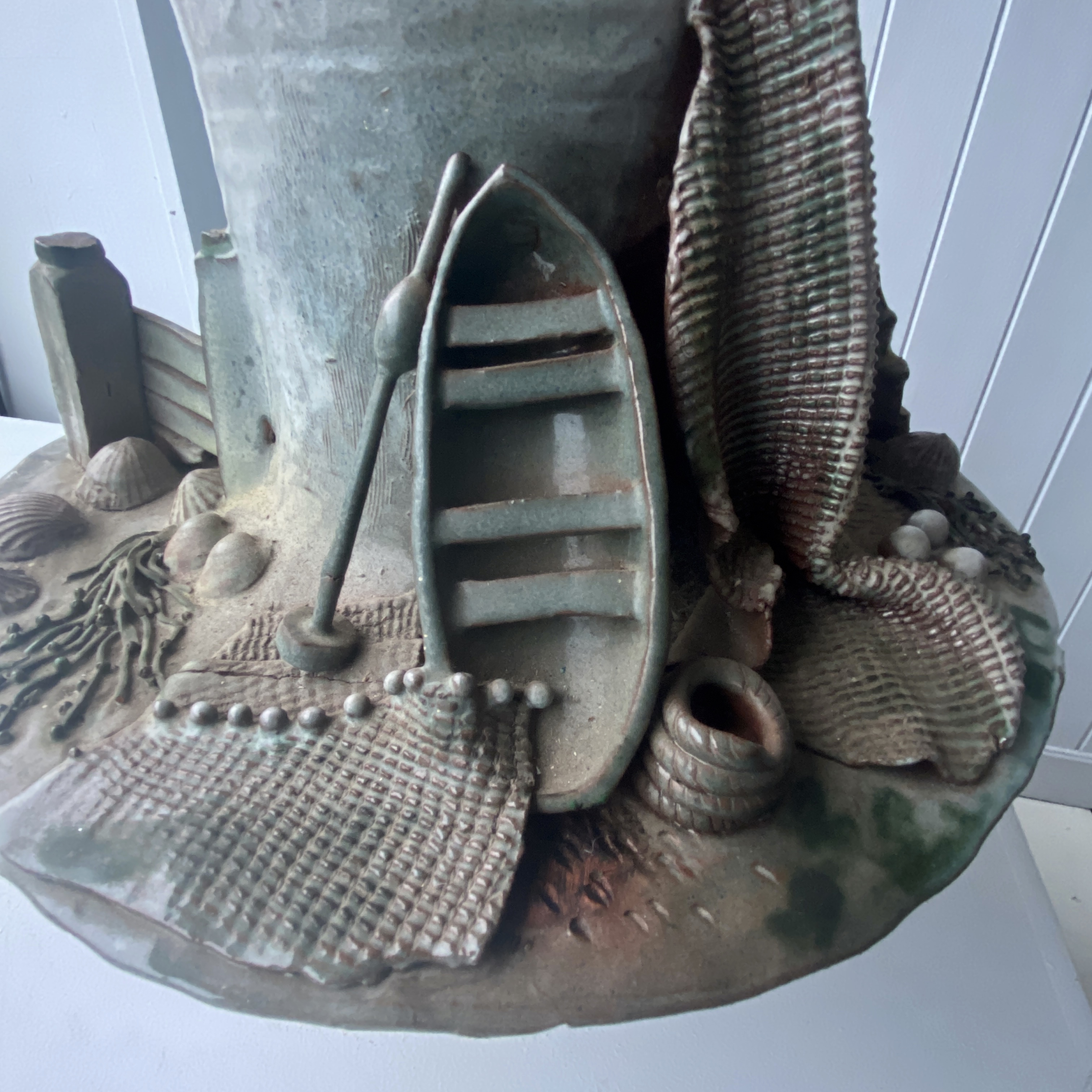 Large Studio Pottery Vase by David Weake - Image 8