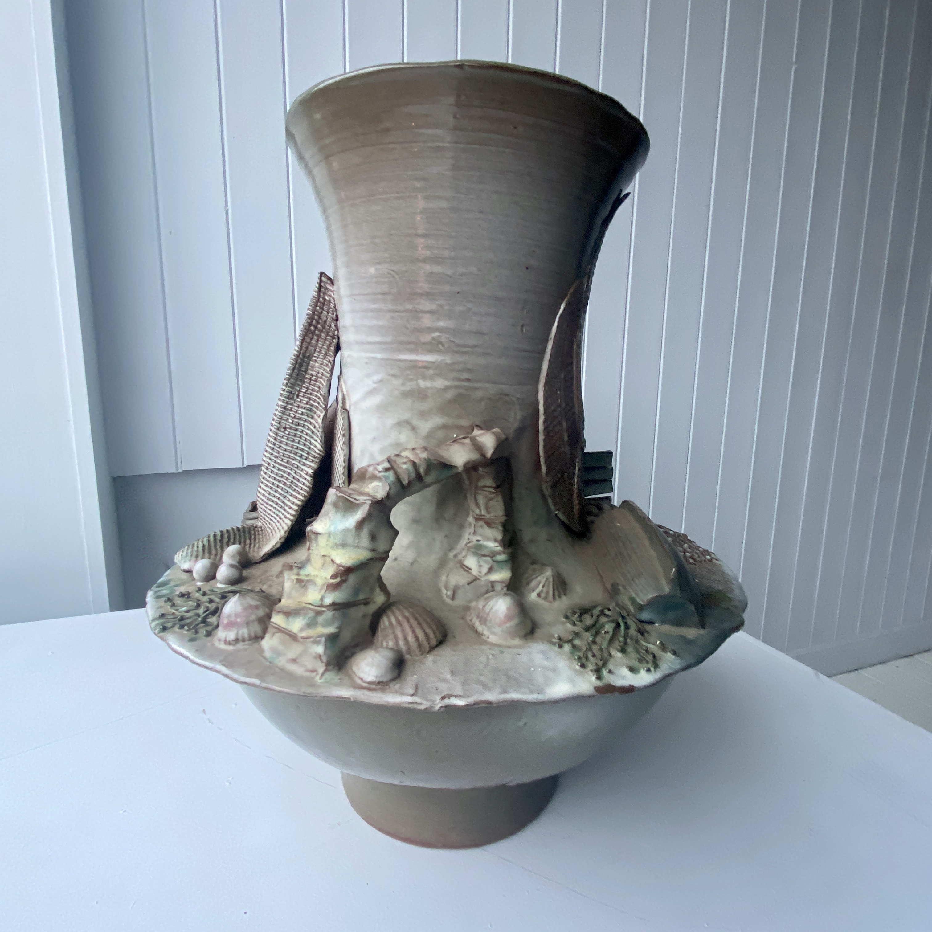 Large Studio Pottery Vase by David Weake - Image 2