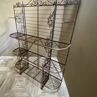 Large French Wrought Iron Boulangerie or Patisserie Display Rack