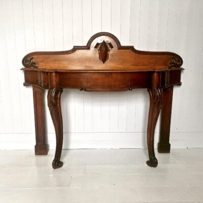 Large Victorian Oak Console Table