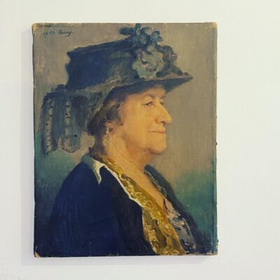 Mid Century Irish School Oil on Canvas Portrait