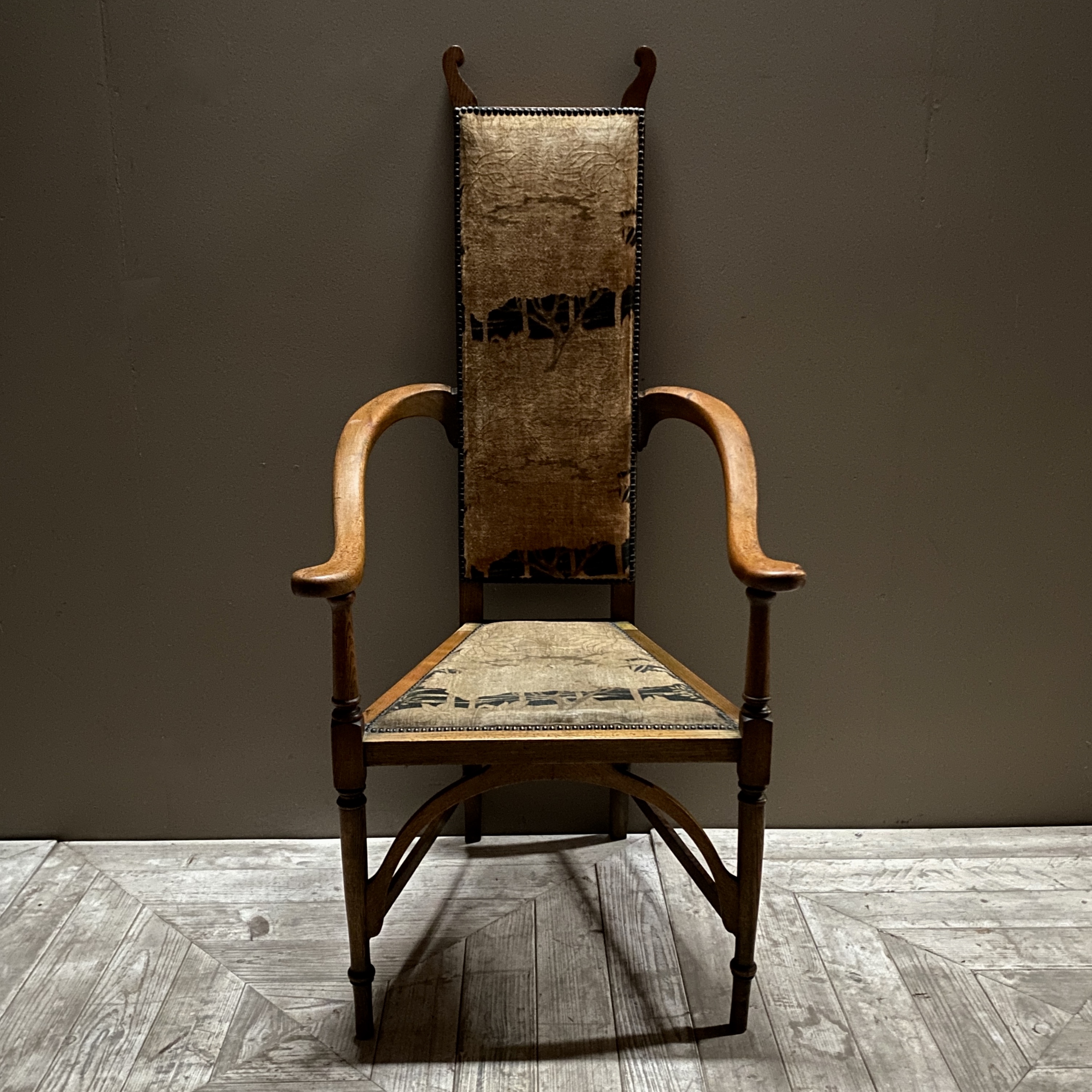Arts and Crafts Oak and Ash Armchair by J S Henry - Image 2
