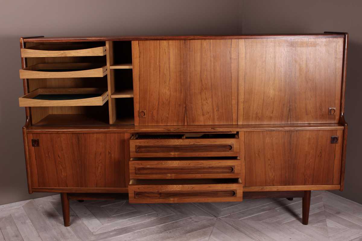 Danish Rosewood Sideboard Credenza by Johannes Andersen, Circa 1960 - Image 5
