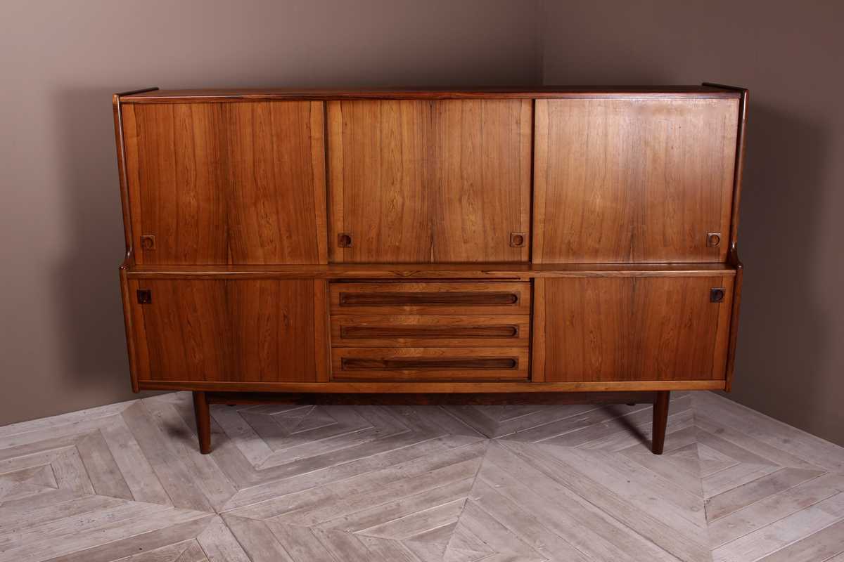 Danish Rosewood Sideboard Credenza by Johannes Andersen, Circa 1960 - Image 7