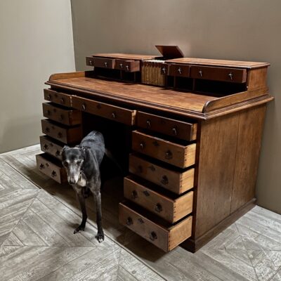 A Victorian Gothic Mahogany Church Desk