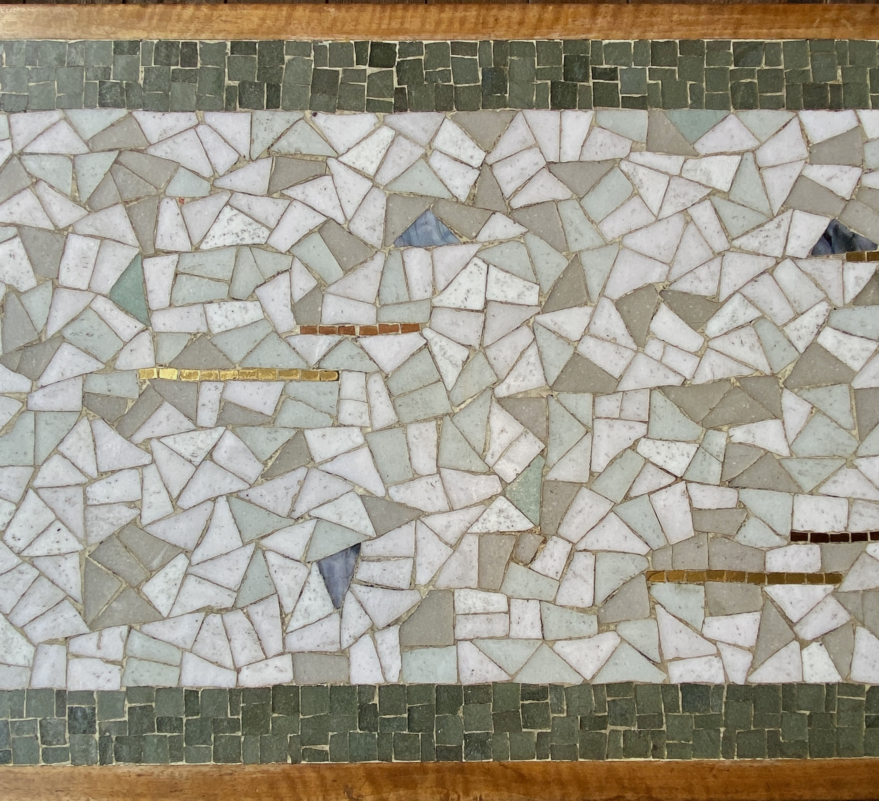 A Midcentury Mosaic Teak Coffee Table - Image 8