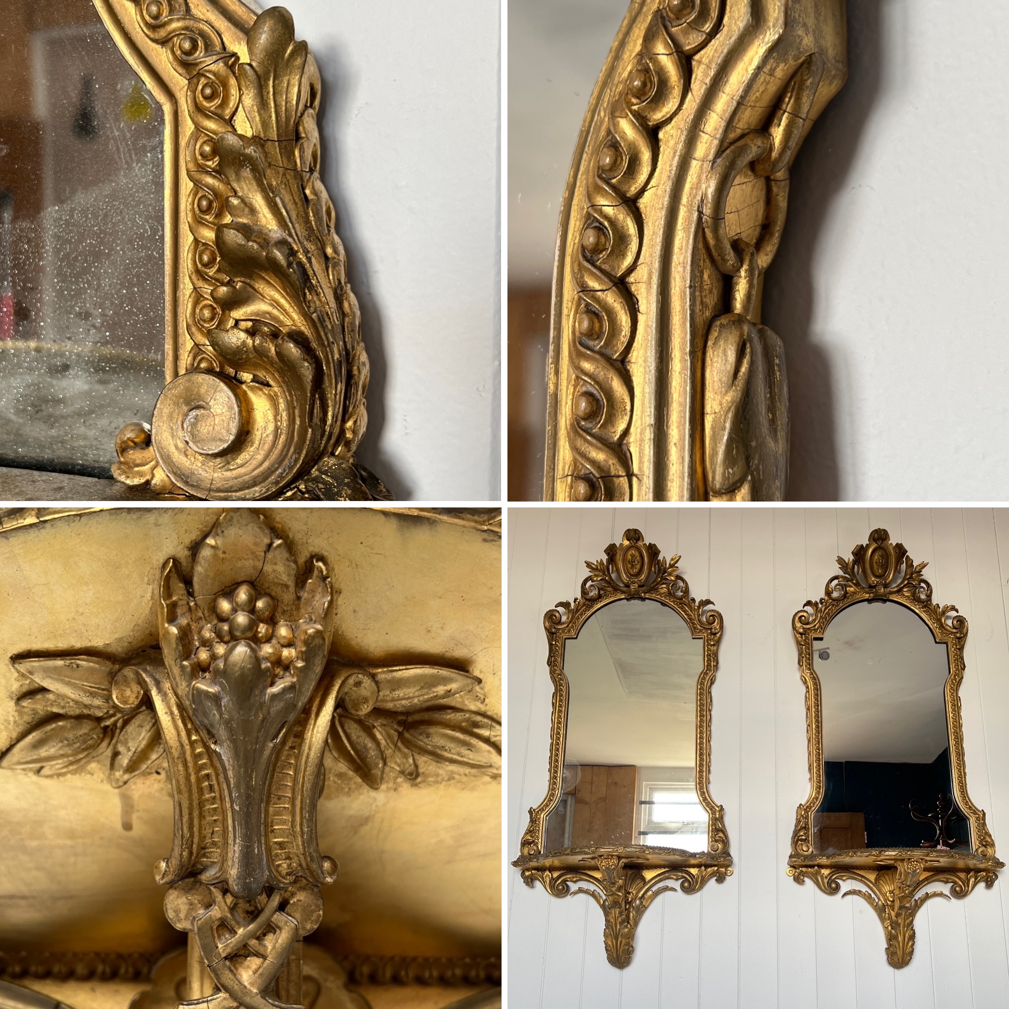 Pair of Gilt Wall Mirrors by Nosotti, London - Image 4