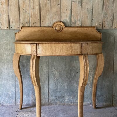 A C19th Blonde Oak Console Table