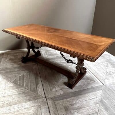 Spanish Style Walnut Dining or Centre Table