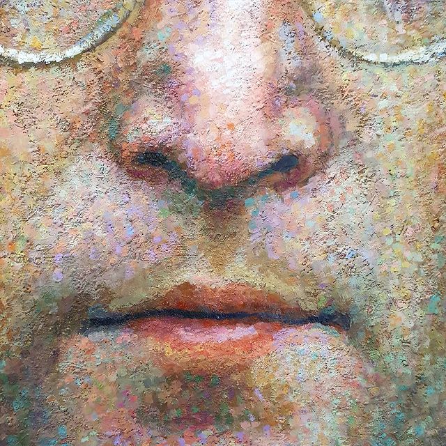 Trafalgar Square Oil On Wax Panel by Bill Bone - Image 11