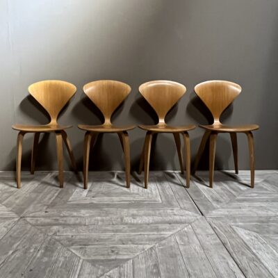 Four Side Chairs In The Style of Norman Cherner