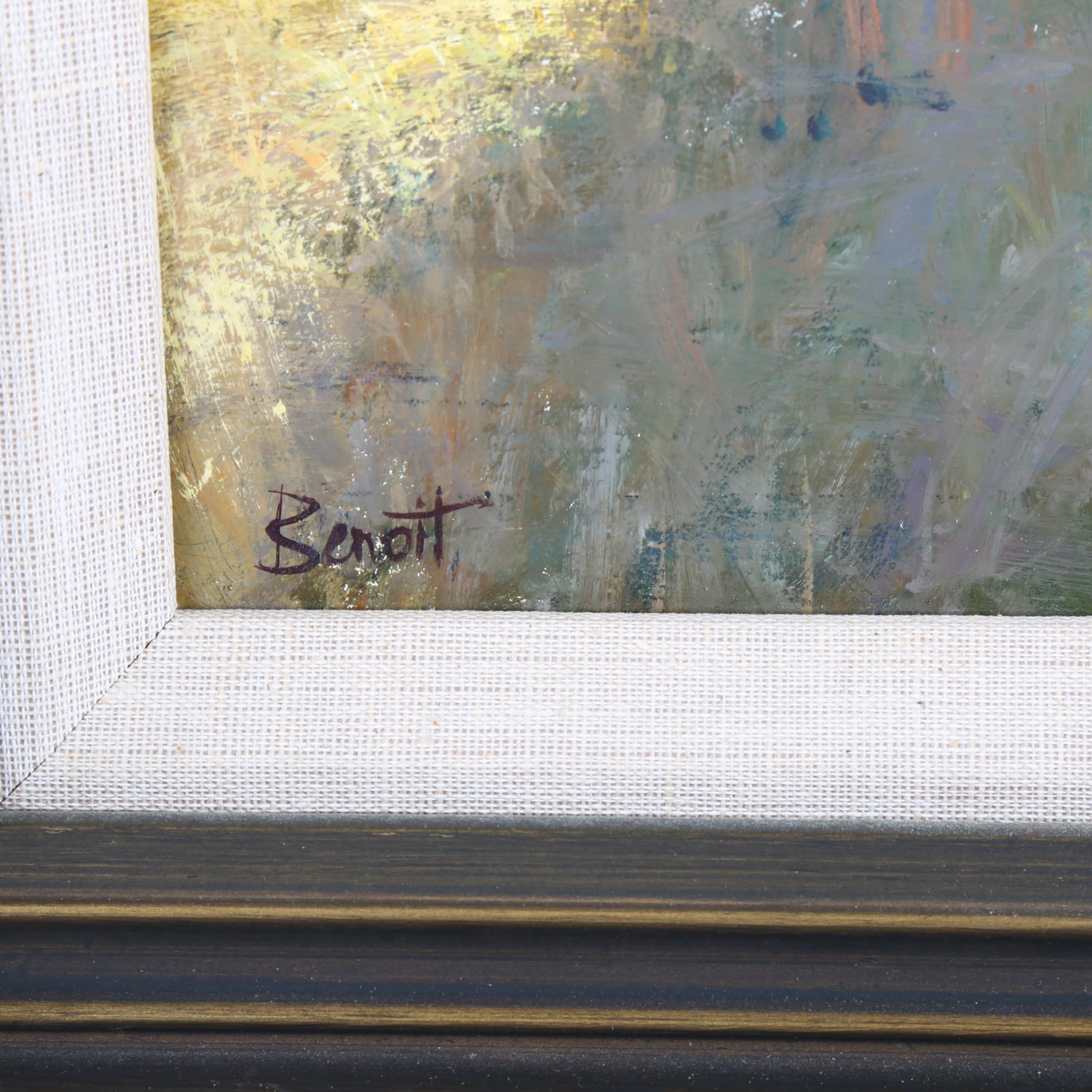 Morning Sun Oil On Board by Margaret Benoit - Image 4