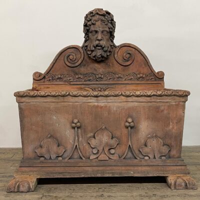 Classical Terracotta Bacchus Fountain and Bath