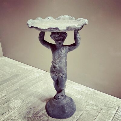 Vintage Cherub Lead Bird Bath