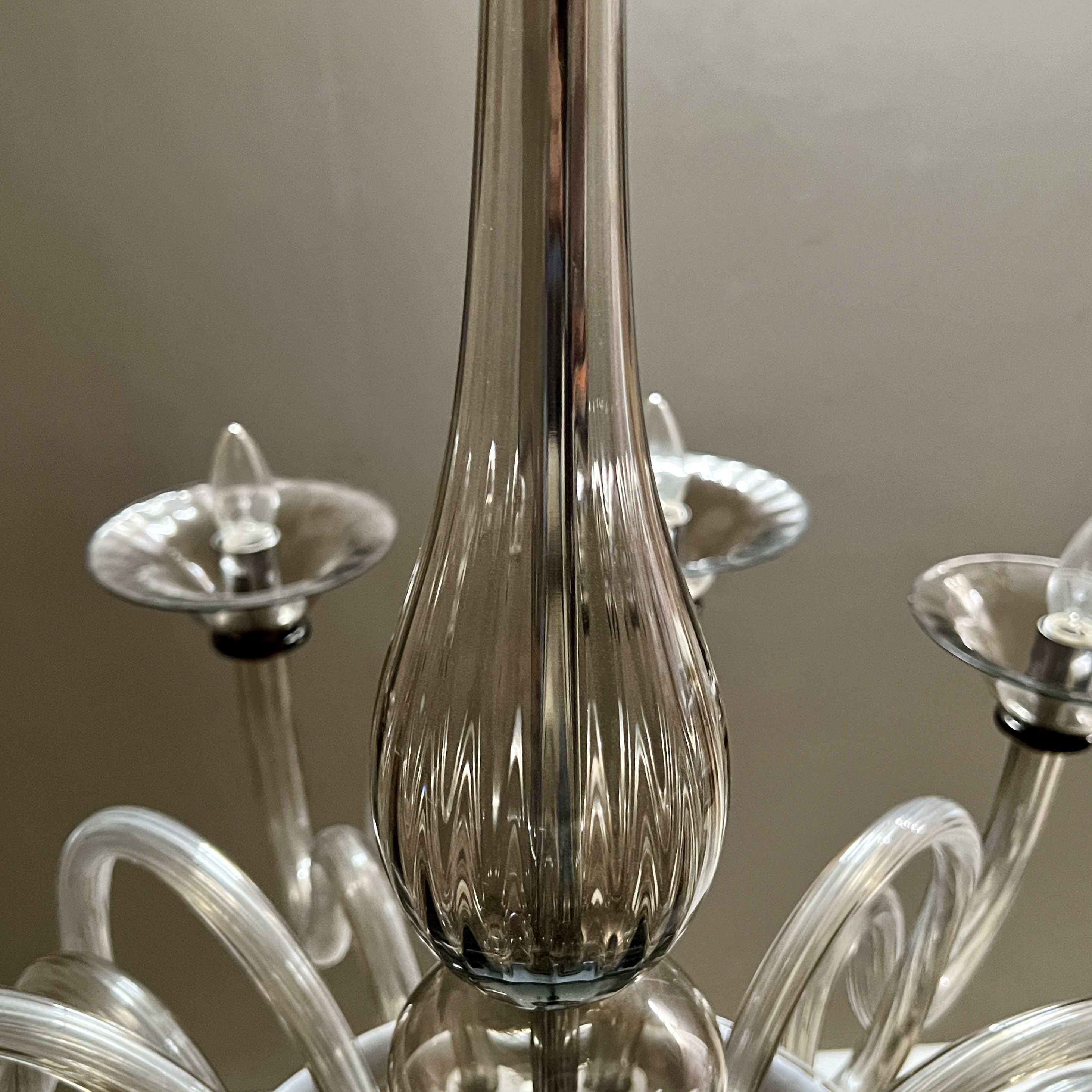 Large Bella Figura Italaian Glass Chandelier - Image 4