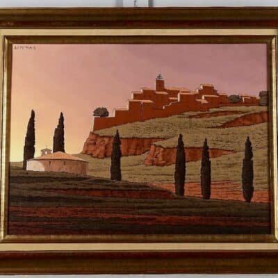 French Landscape Oil On Canvas by Georges Soteras
