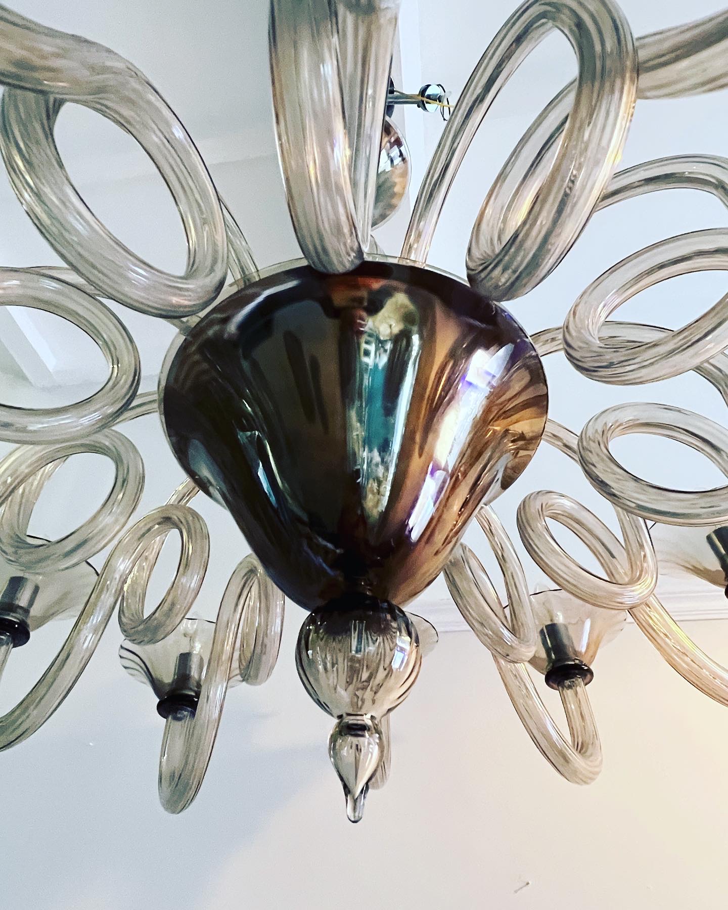 Large Bella Figura Italaian Glass Chandelier - Image 8