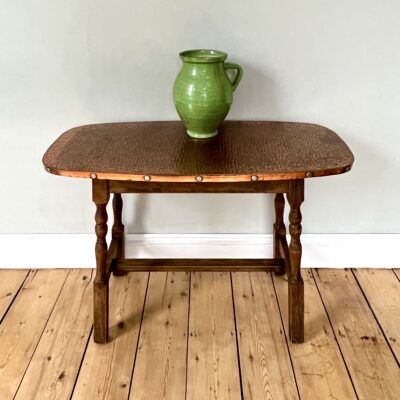 Midcentury Copper Topped Table