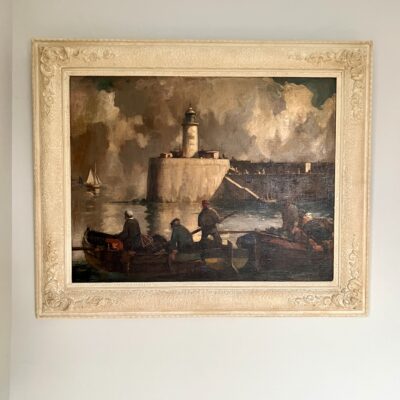 The Lighthouse, Newhaven Oil Painting
