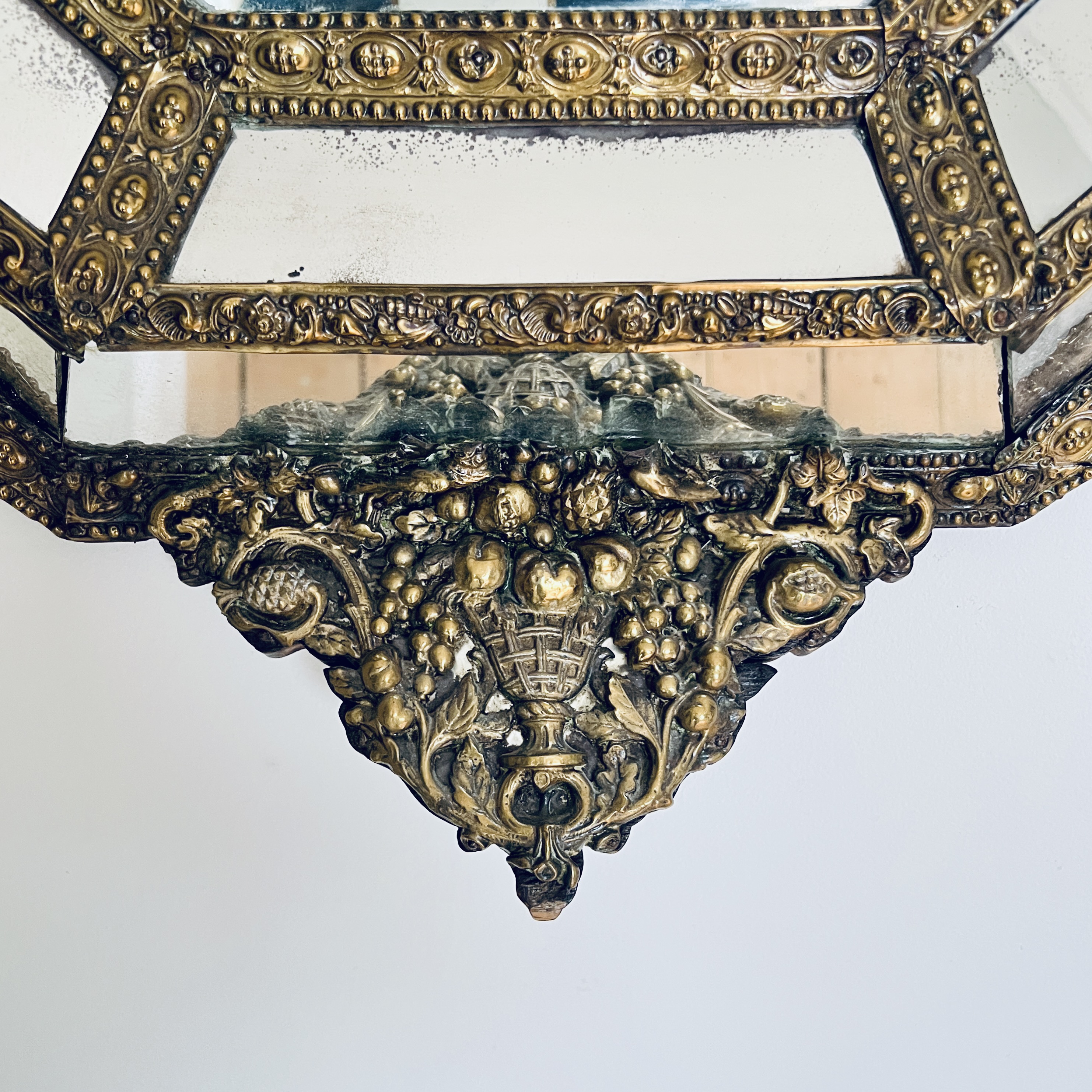 A C19th Continental Repousse Marginal Wall Mirror - Image 7