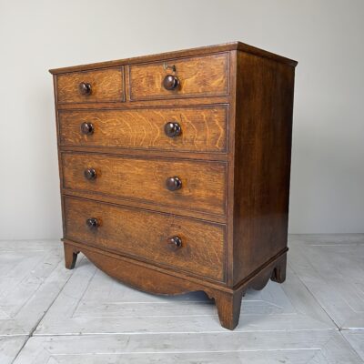 Late Georgian Oak Chest Of Drawers