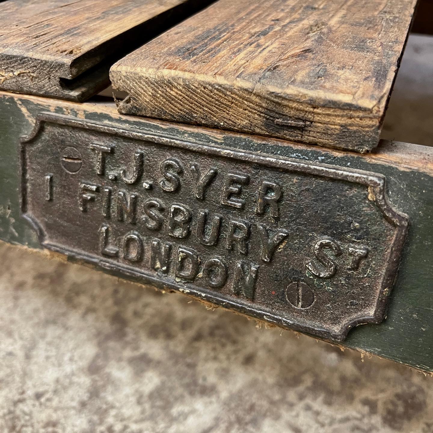 Victorian Iron & Marble Kitchen Prep or Console Table - Image 5