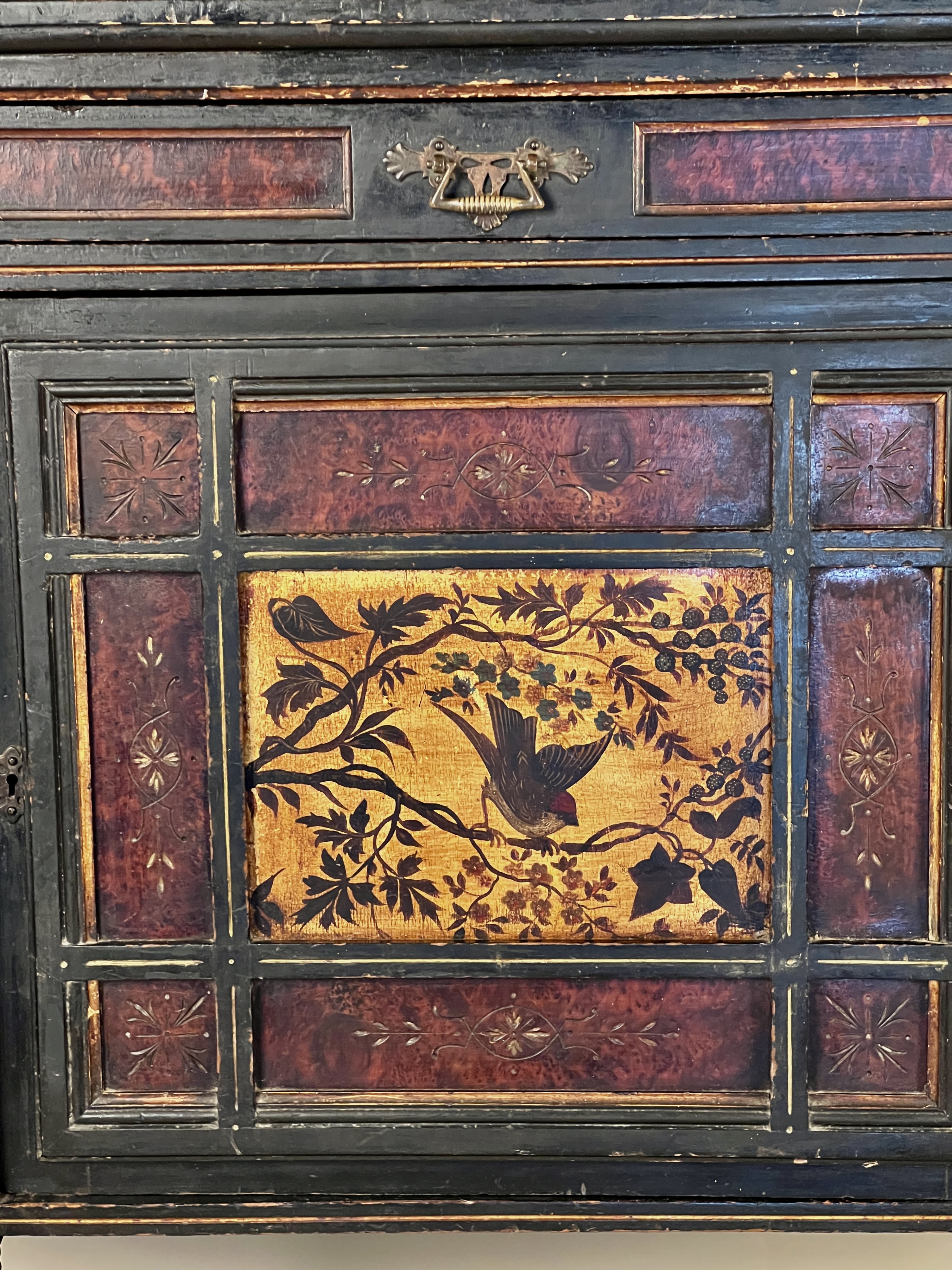 An Ebonised Aesthetic Movement Credenza Sideboard - Image 4