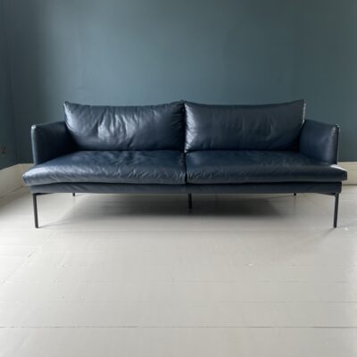 Heal’s Three Seater Leather Sofa
