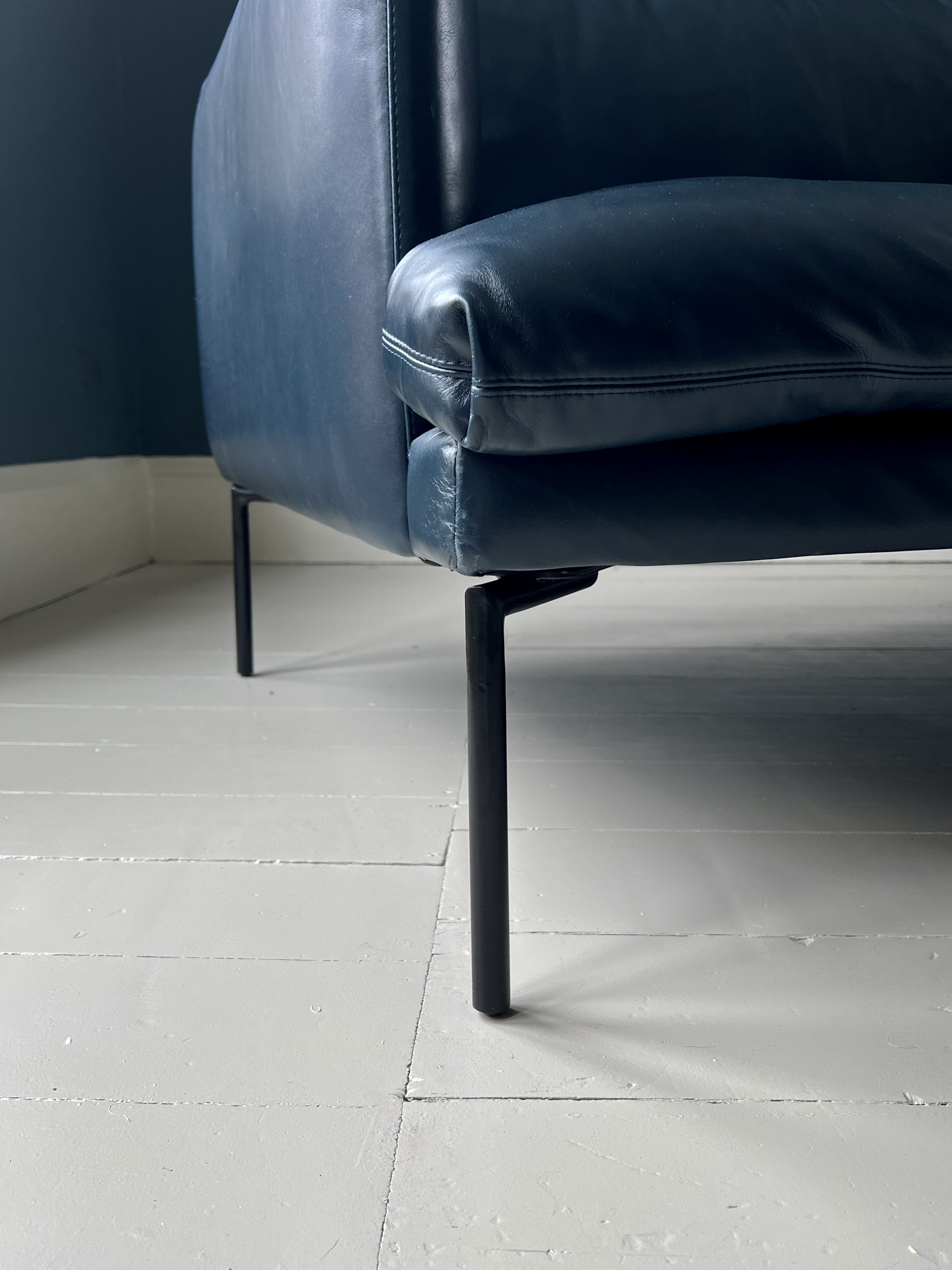Heal’s Three Seater Leather Sofa - Image 3