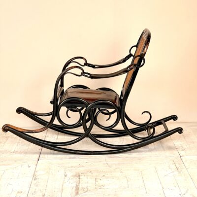 A Rare Thonet Number 3 Bentwood Rocking Chair