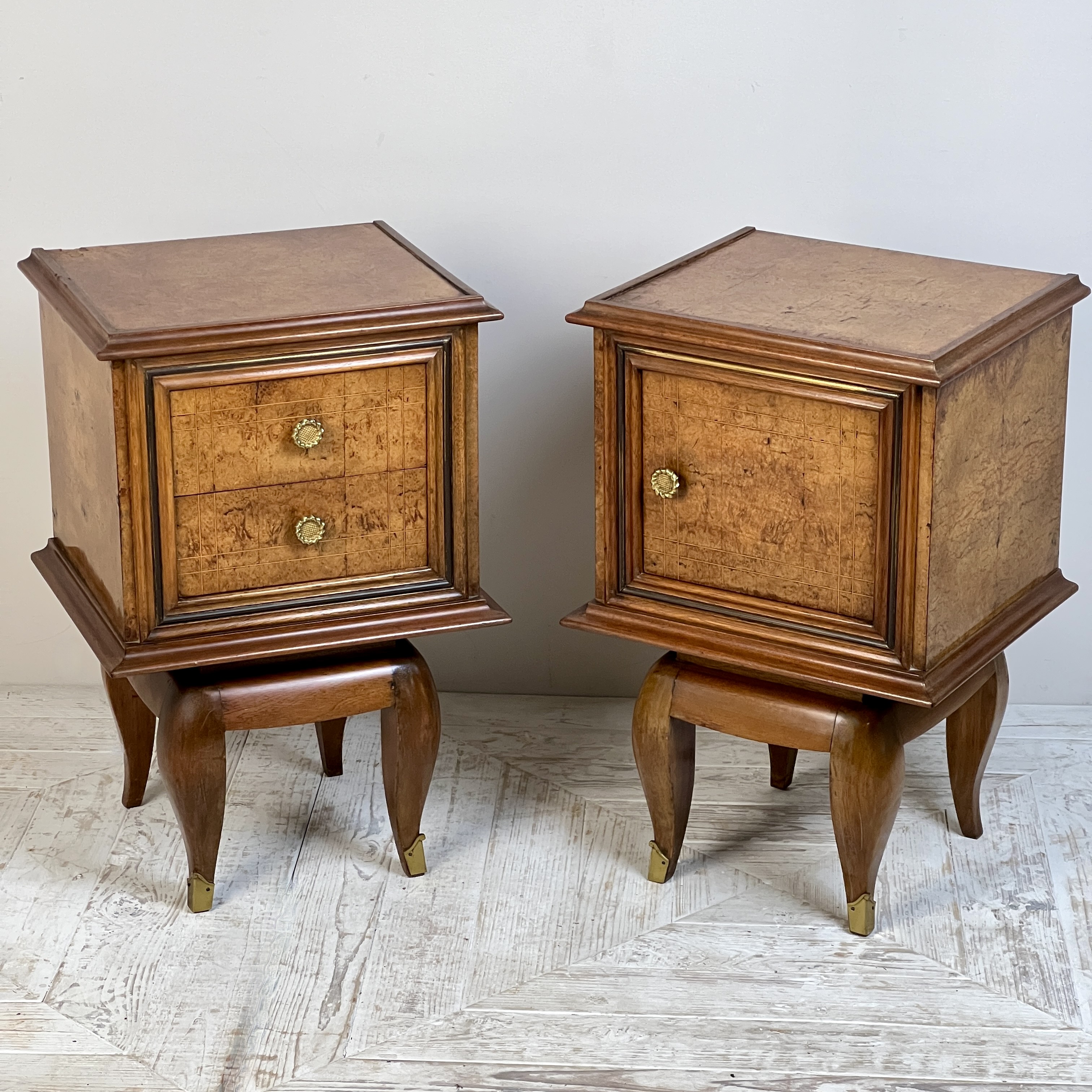 A Pair Of Italian Midcentury Bedside Cabinets - Image 2
