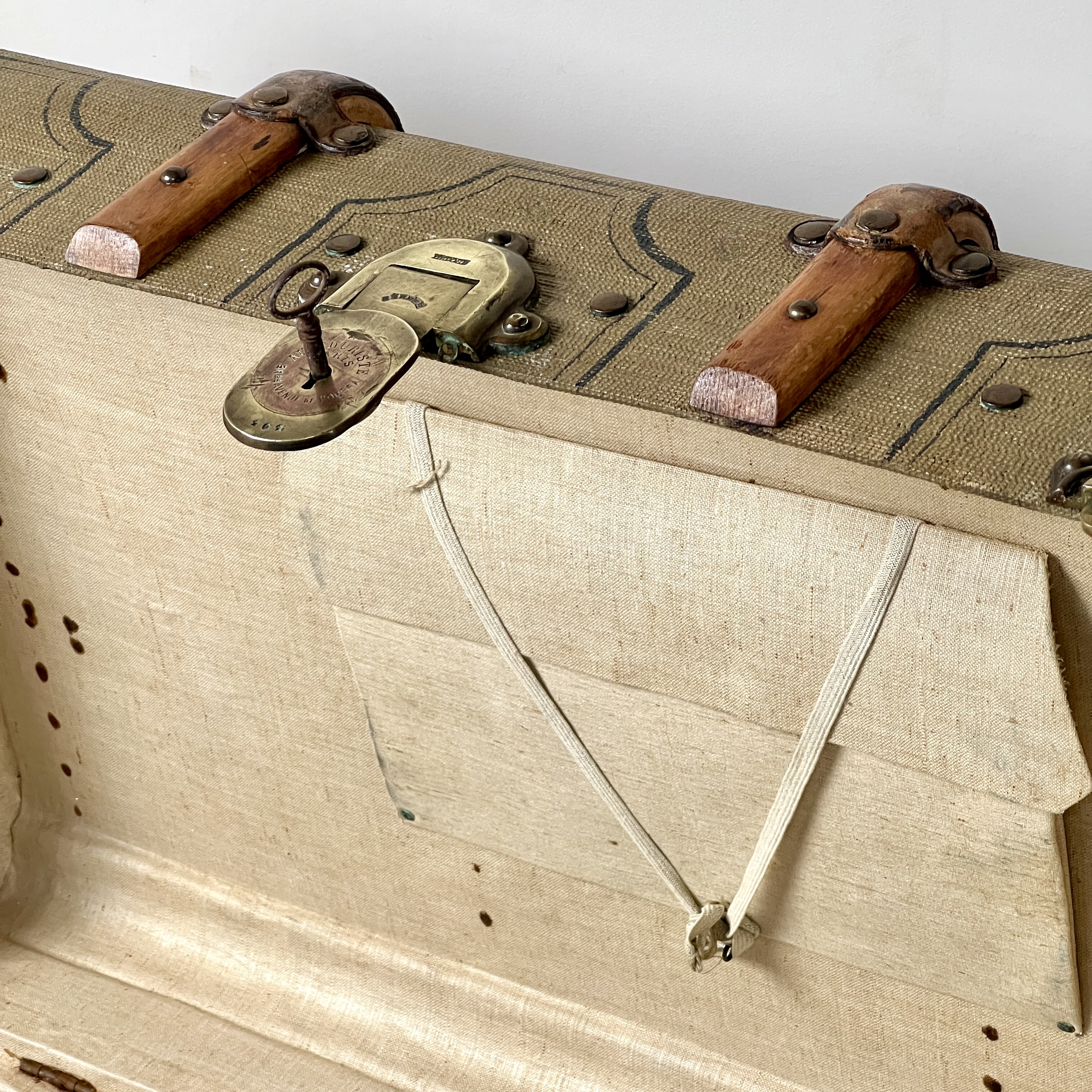Vintage French Travel Trunk By Au Touriste Paris - Image 8