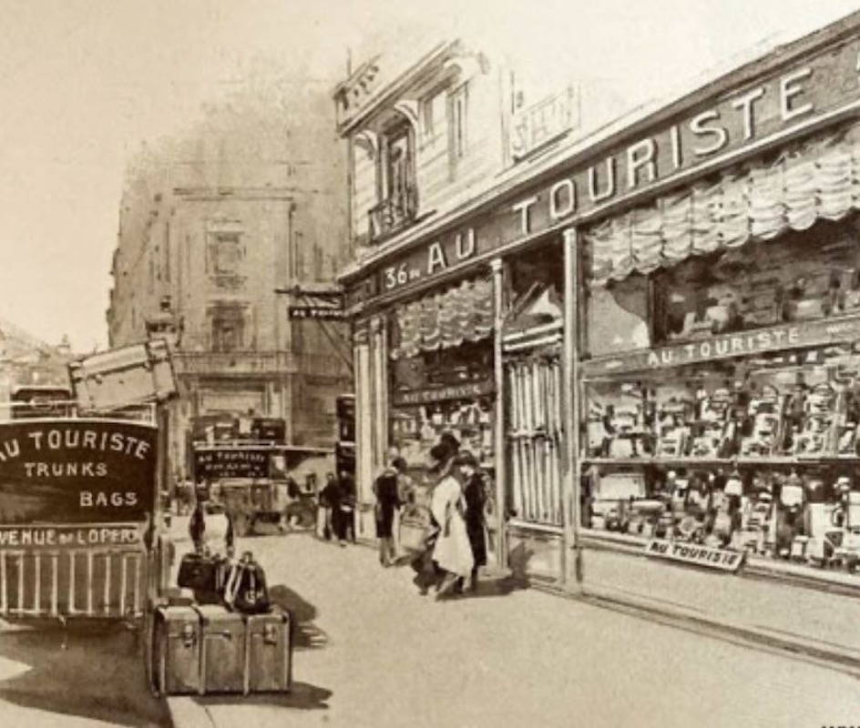 Vintage French Travel Trunk By Au Touriste Paris - Image 11