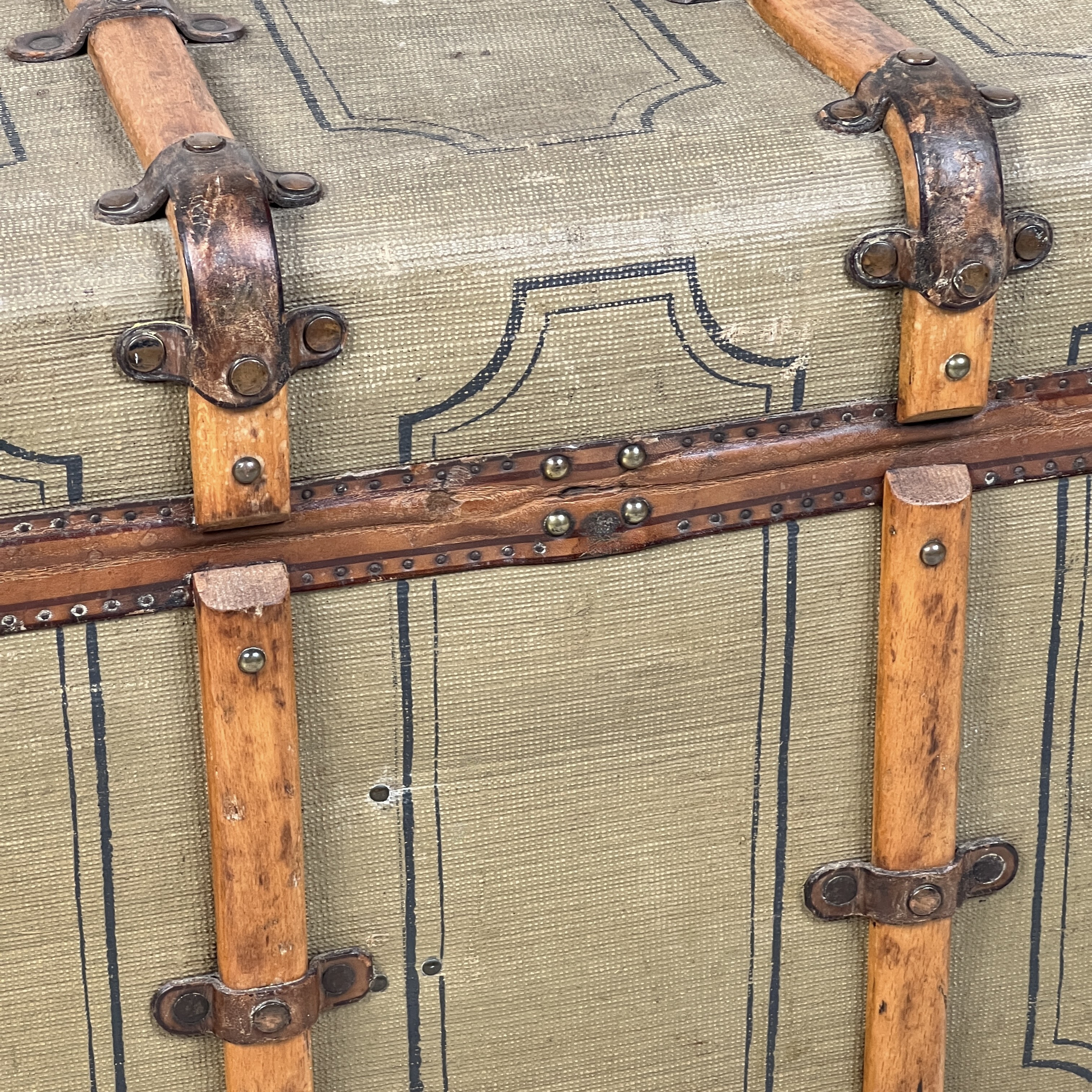 Vintage French Travel Trunk By Au Touriste Paris - Image 6