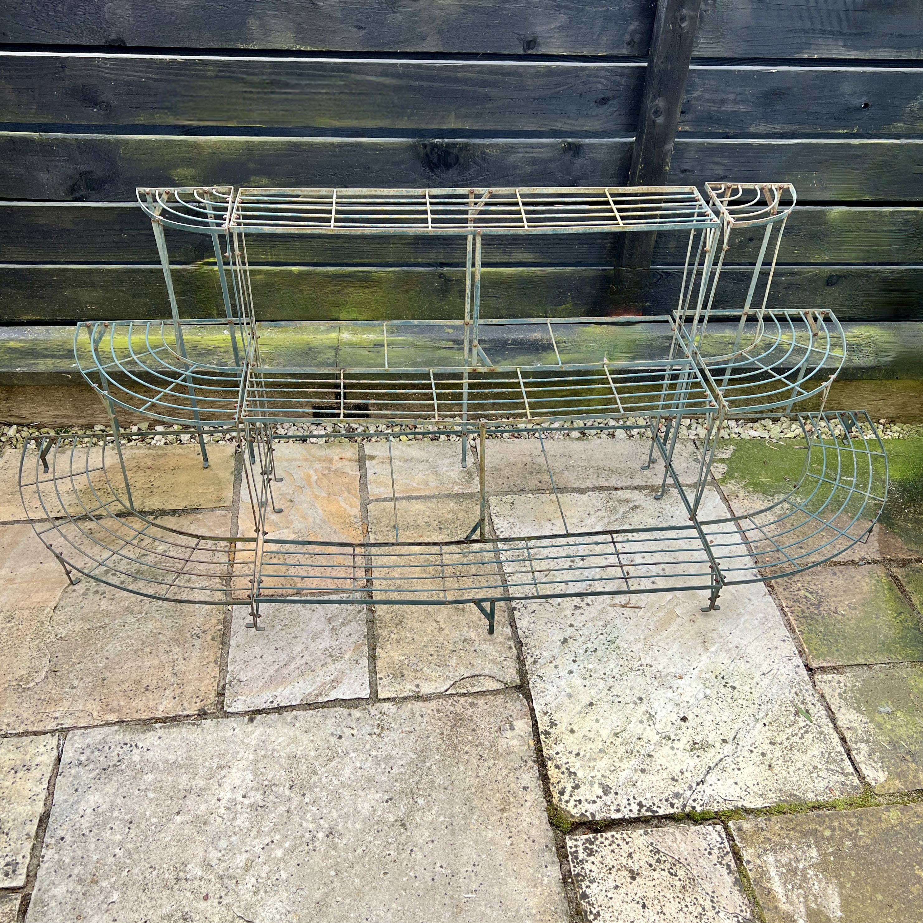 Large Vintage French Painted Iron Plant Stand - Image 3