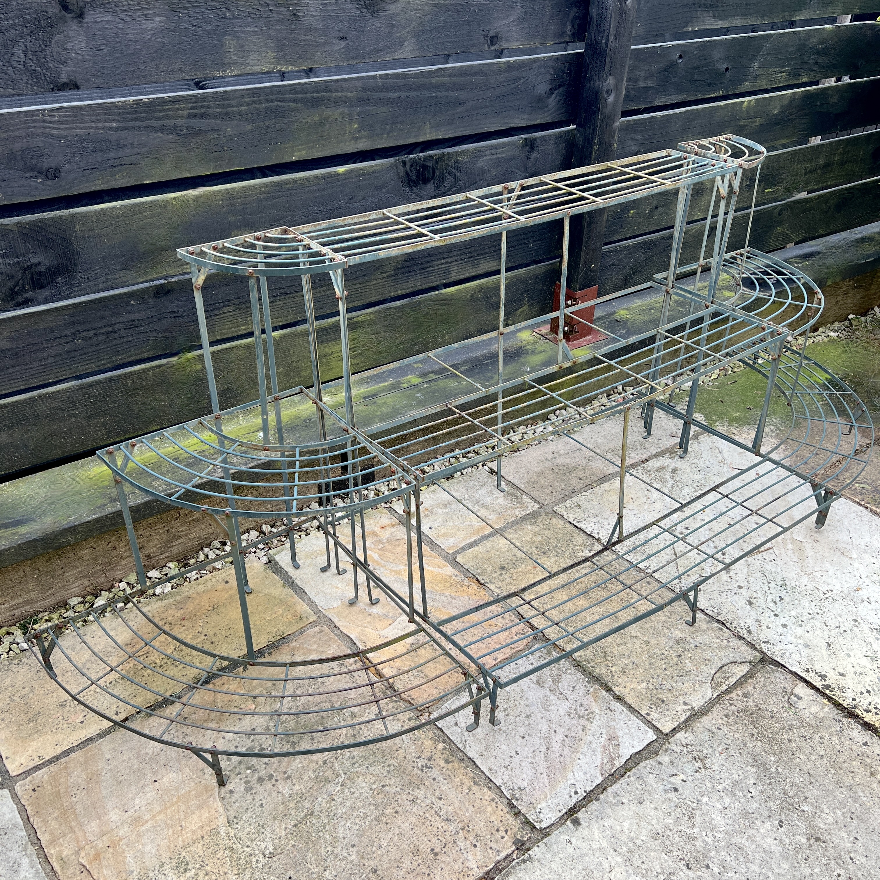 Large Vintage French Painted Iron Plant Stand - Image 2